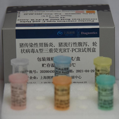 豬傳染性胃腸炎、豬流行性腹瀉、輪狀病毒A型三重?zé)晒釸T-PCR試劑盒
